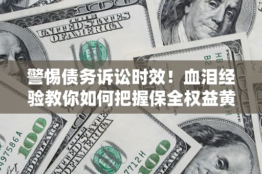 武汉警惕债务诉讼时效！血泪经验教你如何把握保全权益黄金期