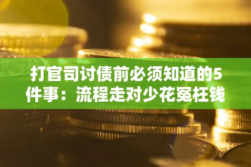 武汉打官司讨债前必须知道的5件事：流程走对少花冤枉钱