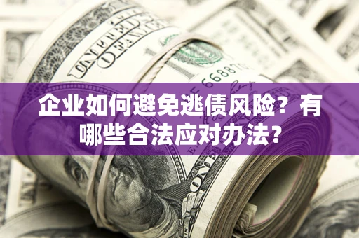 武汉企业如何避免逃债风险？有哪些合法应对办法？