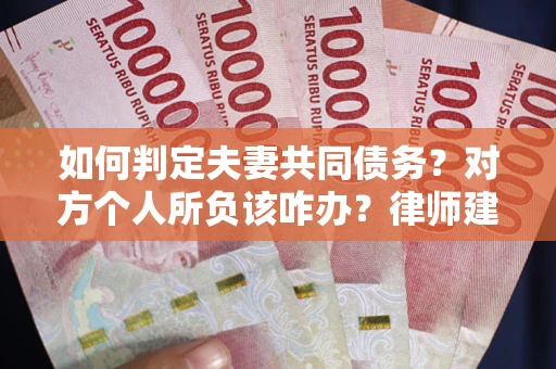 武汉如何判定夫妻共同债务？对方个人所负该咋办？律师建议