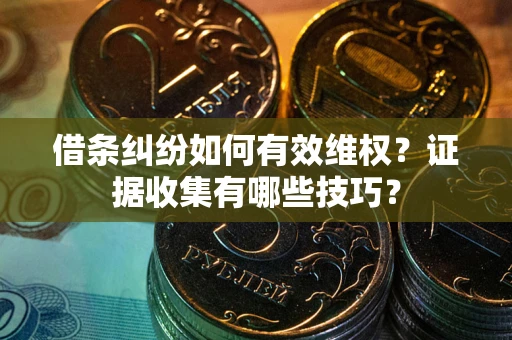 武汉借条纠纷如何有效维权？证据收集有哪些技巧？