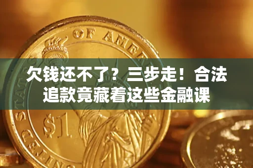 武汉欠钱还不了？三步走！合法追款竟藏着这些金融课