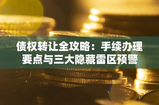 武汉债权转让全攻略：手续办理要点与三大隐藏雷区预警